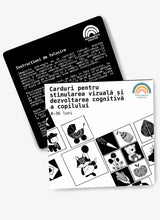 Încarcă imaginea în vizualizatorul Galerie, Carduri pentru stimularea vizuală și dezvoltarea cognitivă a bebelușului
